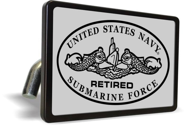 U.S. Navy Retired Submarine Force - Tow Hitch Cover (s/b)